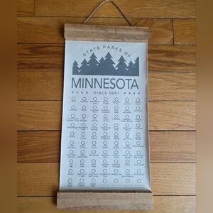Minnesota State Parks Adventure Checklist Wall Hanging